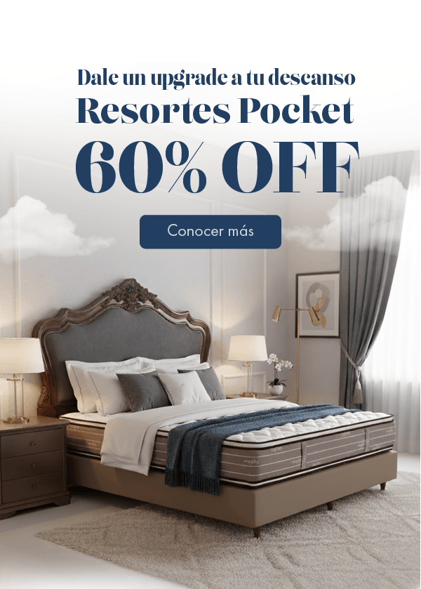60% off en resortes pocket